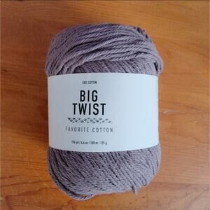 Big Twist Favorite Cotton Yarn in Stone Gray